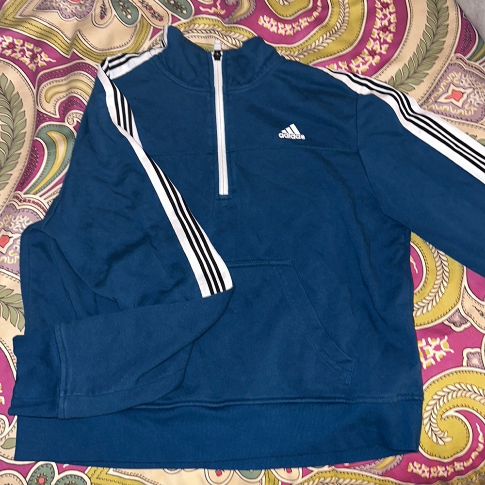 Adidas long sleeve 1/4 zip
